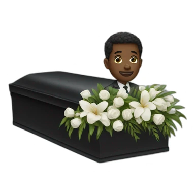 Black man funeral sticker