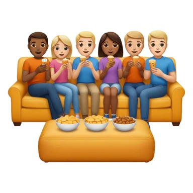 Couch potatoes sticker