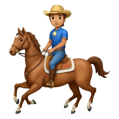 Man riding a horse under the stars sticker