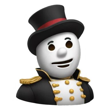 bonhomme sombre vêtu de noir sticker