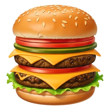 Burger with 3 patty’s  sticker