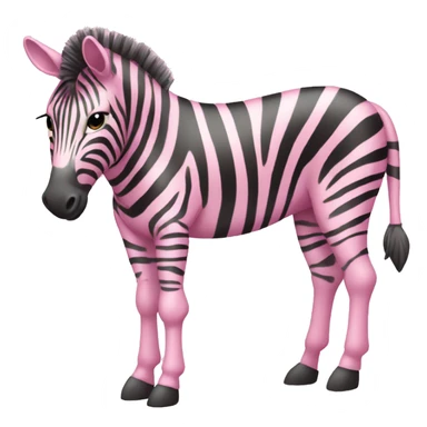light pink pretty zebra full body sticker