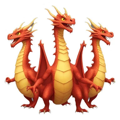 Three headed dragon sticker