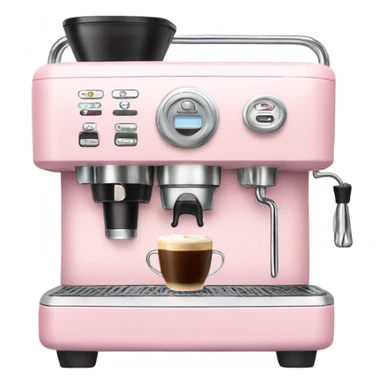 Light Pink coffee machine  sticker