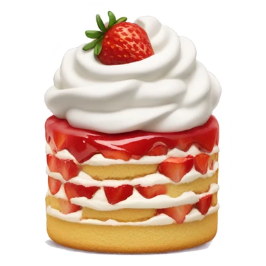 Strawberry shortcake dessert  sticker