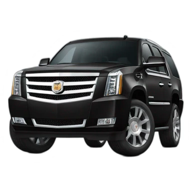 cadillac escalade larga negra sticker