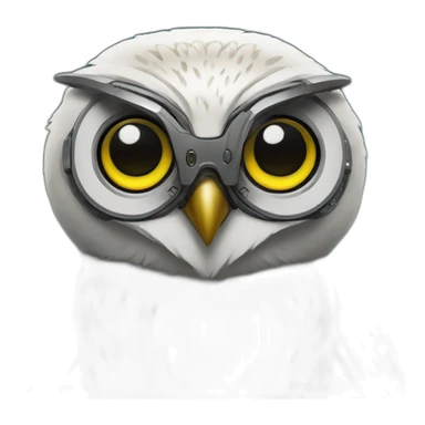 cyberpunk owl sticker