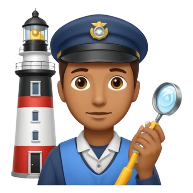 lighthouse Keeper cleaning lens sticker