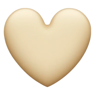 Beige heart sticker