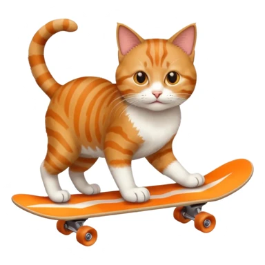 CAt skateboarding  sticker