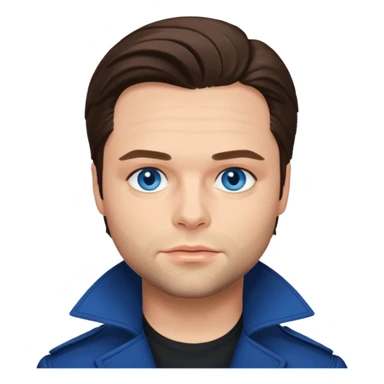 Sebastian Stan with blue eyes sticker
