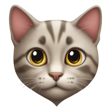 cat heart ey sticker