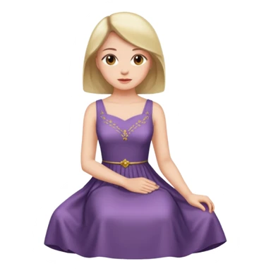 Mulher sentada sticker