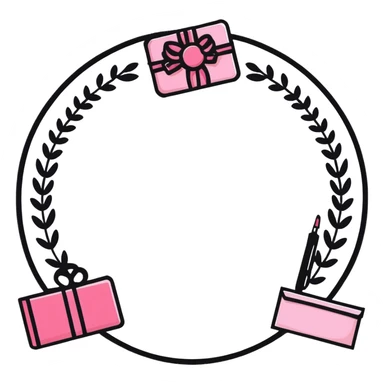 Beauty salon gift certificate sticker