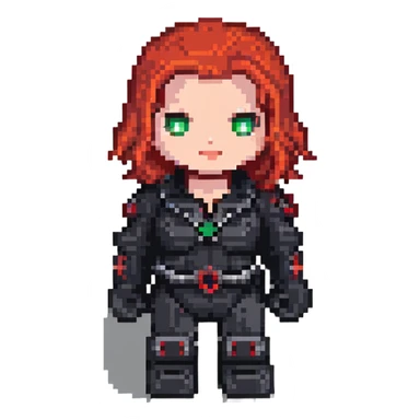Black Widow Marvel character sticker