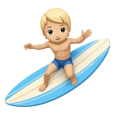 Tartaruga surfando chibi full body sticker