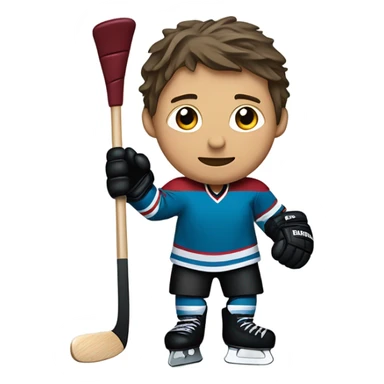 Hockey with wine sticker