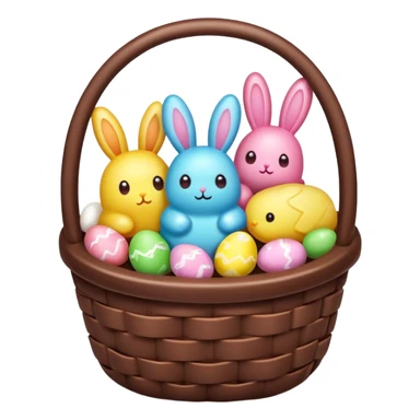  peeps marshmallow easter candy basket kawaii chocolate bunny jelly bean eggs sticker
