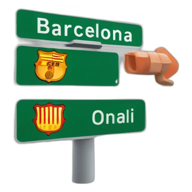 Metro sign "Barcelona" sticker