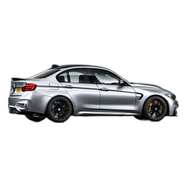 bmw f80 m3 cs silver sticker