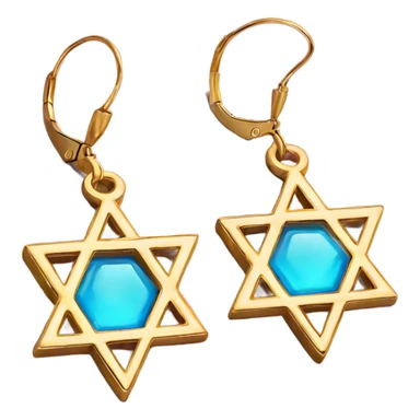 Earrings of Star of David  sticker