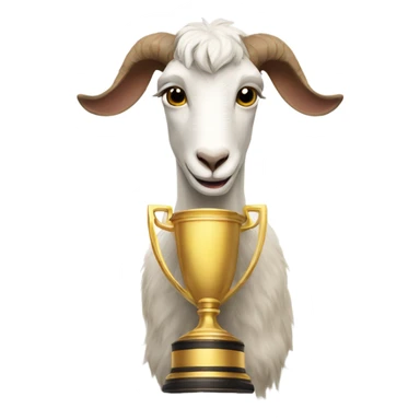 GOAT holding trophy sticker