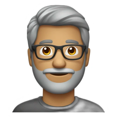 hombre de 36 años con pelo corto gris oscuro y gafas  sticker