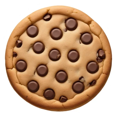 Chocolate chip cookie sticker