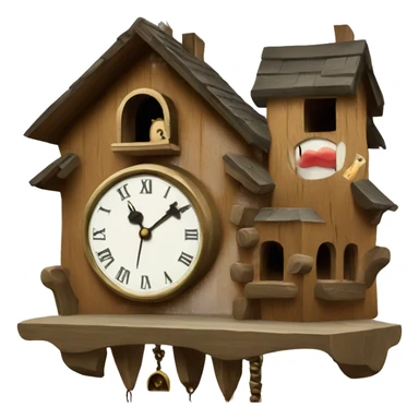 cuckoo clock sticker