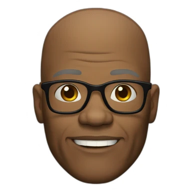 Samuel L. Jackson bald head sticker