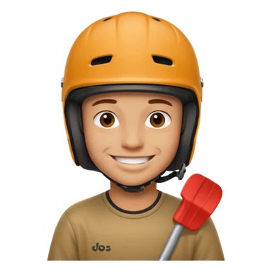 BMX rider man with helmets sticker