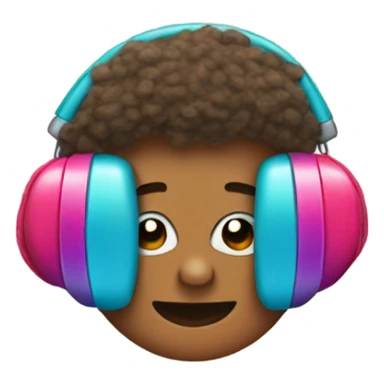 A butt with earmuffs on  sticker