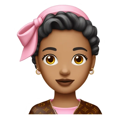 louis vuitton pink girl sticker