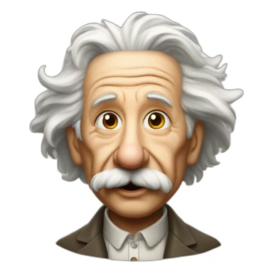Einstein tirant la langue sticker