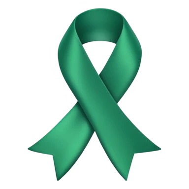 green cancer ribbon sticker