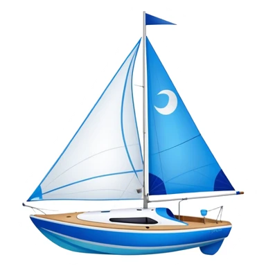 Sailboat - Sunfish (Model Year: 2021) (Iconic colour: Bright sail with blue and white) sticker