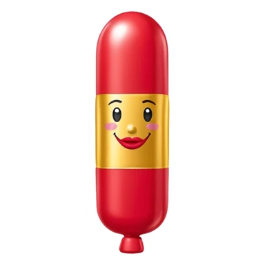   jeff koons inflatable  SPAM lipstick balloon sculpture  sticker