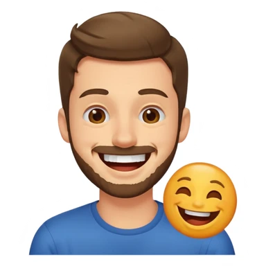 guy laughing at a meme sticker