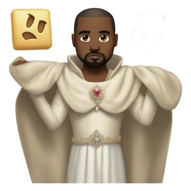 kanye west wearing a princess costume  sticker