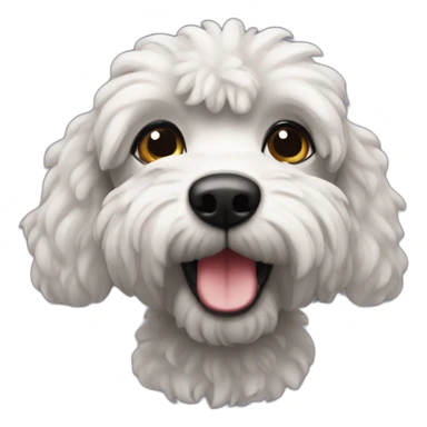 Caniche black adulte sticker