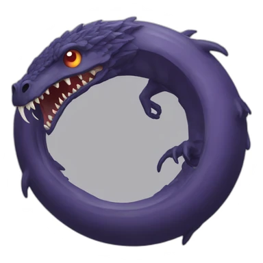 Scary ouroboros sticker