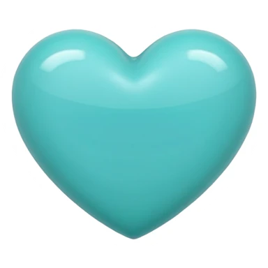 turquoise heart color code #81D8D0 sticker