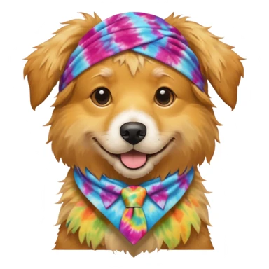 stoner dog hippie sticker