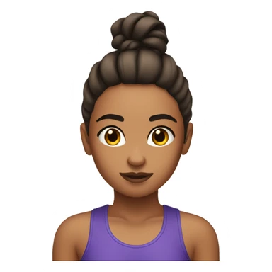 gym brow hair girl sticker