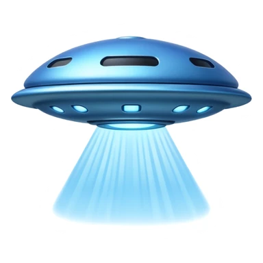 blue UFO sticker