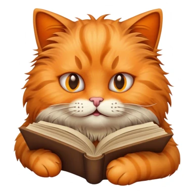 cat emoji read shit sticker