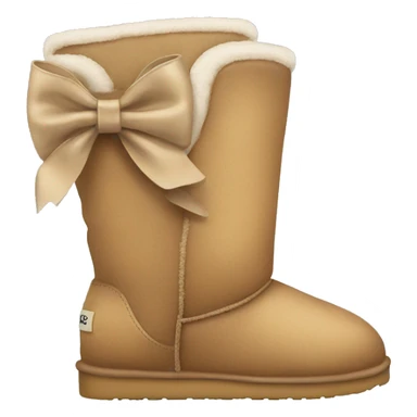 Uggs with a bow sticker