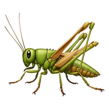 Dried grasshopper sticker
