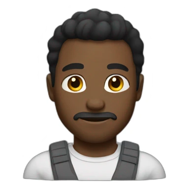 Black man musculation sticker