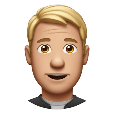 man with a face of a pig sticker